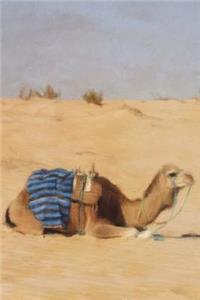 Camel Taking A Break - Lined Notebook with Margins