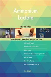 Ammonium Lactate; Third Edition