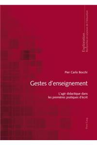 Gestes d'Enseignement