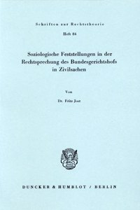 Soziologische Feststellungen in Der Rechtsprechung Des Bundesgerichtshofs in Zivilsachen