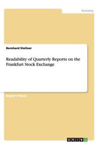 Readability of Quarterly Reports on the Frankfurt Stock Exchange