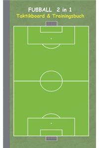 Fußball 2 in 1 Taktikboard und Trainingsbuch