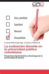 evaluación docente en la universidad pública colombiana