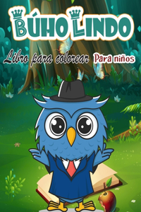 Libro para colorear de búhos para niños