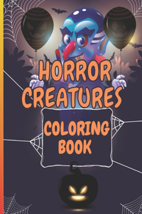 Horror Creatures Coloring Book
