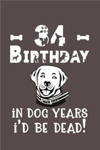 34 Birthday - In Dog Years I'd Be Dead!