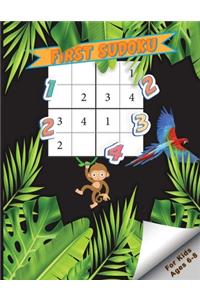 First Sudoku For Kids Ages 6-8