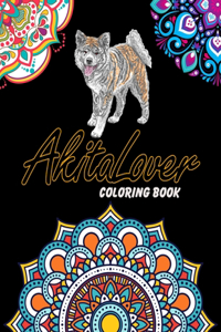 Akita Lover Coloring Book