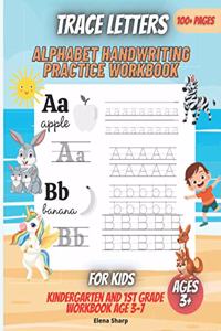 Trace Letters-Alphabet Handwriting Practice workbook for kids