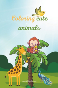 Coloring cute animals