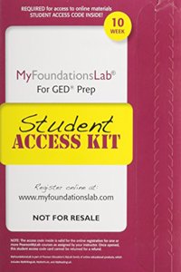 Mylab Foundational Skills Without Pearson Etext for GED Prep, 2014 Update -- Valuepack Student Access Card (10-Week Access)