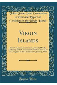 Virgin Islands: Report of Joint Commission Appointed Under Authority of the Concurrent Resolution Passed by the Congress of the United States, January, 1920 (Classic Reprint)