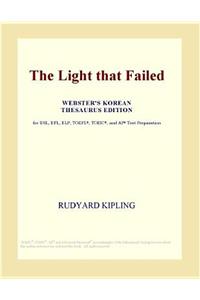 The Light That Failed (Webster's Korean Thesaurus Edition)
