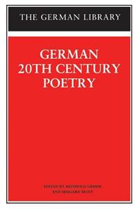 German 20th Century Poetry