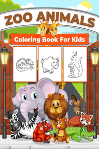 Zoo Animals Coloring Book for Kids
