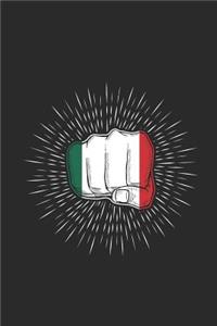 Mexico Flag - Fist: Graph Ruled Notebook / Journal (6 X 9 - 5 X 5 Graph Ruled) - Gift Idea For All Mexican