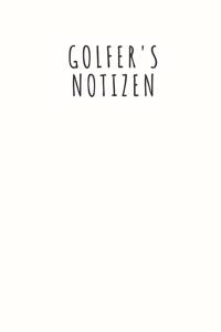Golfer's Notizen