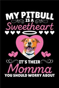 My pitbull is a sweetheart it's their momma you should worry about