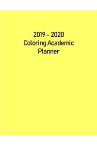 Coloring Academic Planner 2019 - 2020