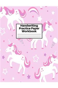 Handwriting Practice Paper Workbook
