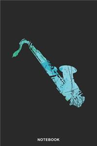 Saxophone Instrument Art Graphic Notebook