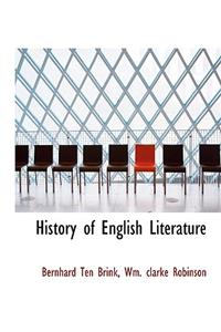 History of English Literature