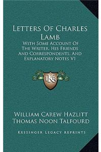 Letters of Charles Lamb