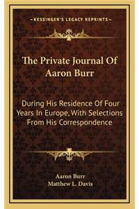 The Private Journal Of Aaron Burr