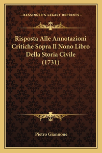 Risposta Alle Annotazioni Critiche Sopra Il Nono Libro Della Storia Civile (1731)