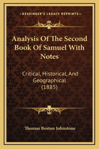 Analysis Of The Second Book Of Samuel With Notes