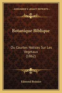 Botanique Biblique