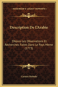 Description De L'Arabie