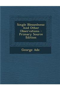 Single Blessedness