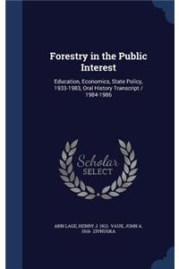 Forestry in the Public Interest