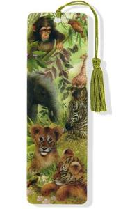 Safari Babies 3-D Bookmark