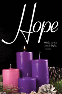 Hope Advent Candle Sunday 1 Bulletin (Pkg of 50)