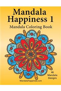 Mandala Happiness 1, Mandala Coloring Book