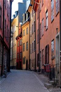 Narrow Street in Stockholm, Sweden Journal