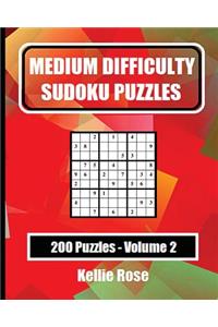 Medium Difficulty Sudoku Puzzles Volume 2