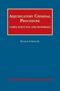 Adjudicatory Criminal Procedure