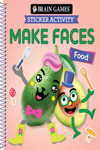 Brain Games - Sticker Activity - Make Faces: Food (Age 3 Years and Up)