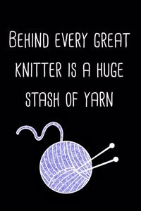 Behind every great knitter is a huge stash of yarn