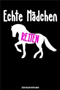 Echte Mädchen Reiten Kalender 2020