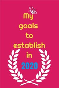 My goals to etablish in 2020