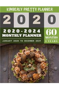 2020-2024 monthly planner