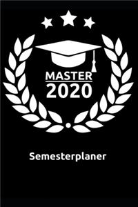 Master 2020 Semesterplaner