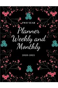Two Year Planner Weekly and Monthly 2020-2021