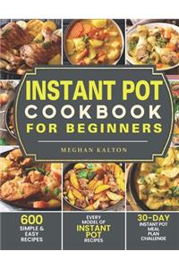 Instant Pot Cookbook for Beginners