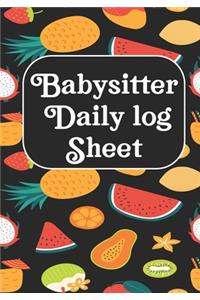 Babysitter Log book