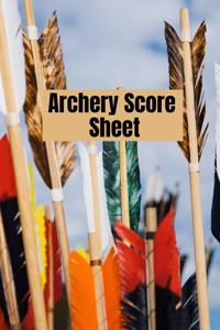 Archery score sheet